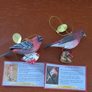 Danbury Mint  Bird Ornaments